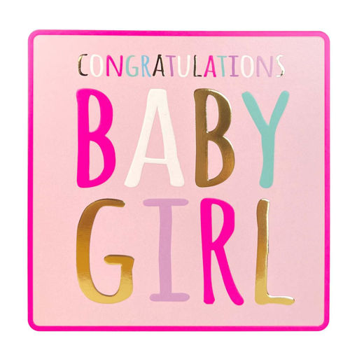 Picture of CONGRATULATIONS BABY GIRL CARD